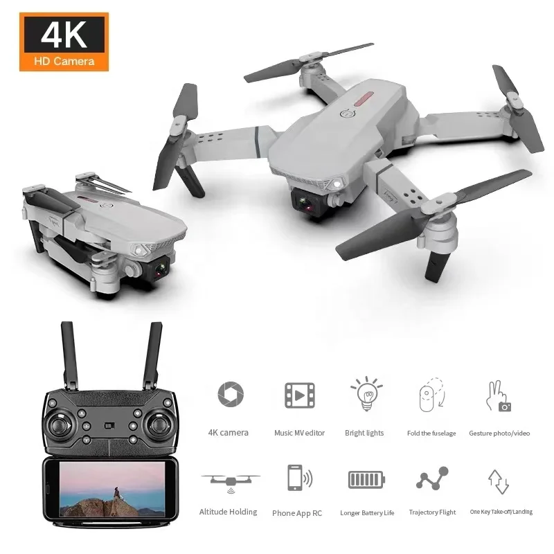 2021 Global Trending on Amazons Online 720P 4K Dual Drone Camara VS Mavic Mini Air Drone E88, Black
2021 Global Trending on Amazons Online 720P 4K Dual Drone Camara VS Mavic Mini Air Drone E88, Black