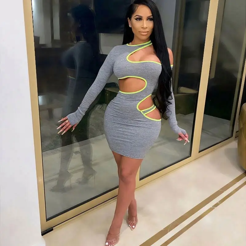 Wholesale 2021 New Trend Beautiful Girl Bodycon Crew Neck Hollow Out Hot Night Long Sleeves Dress, As the picture
Wholesale 2021 New Trend Beautiful Girl Bodycon Crew Neck Hollow Out Hot Night Long Sleeves Dress, As the picture