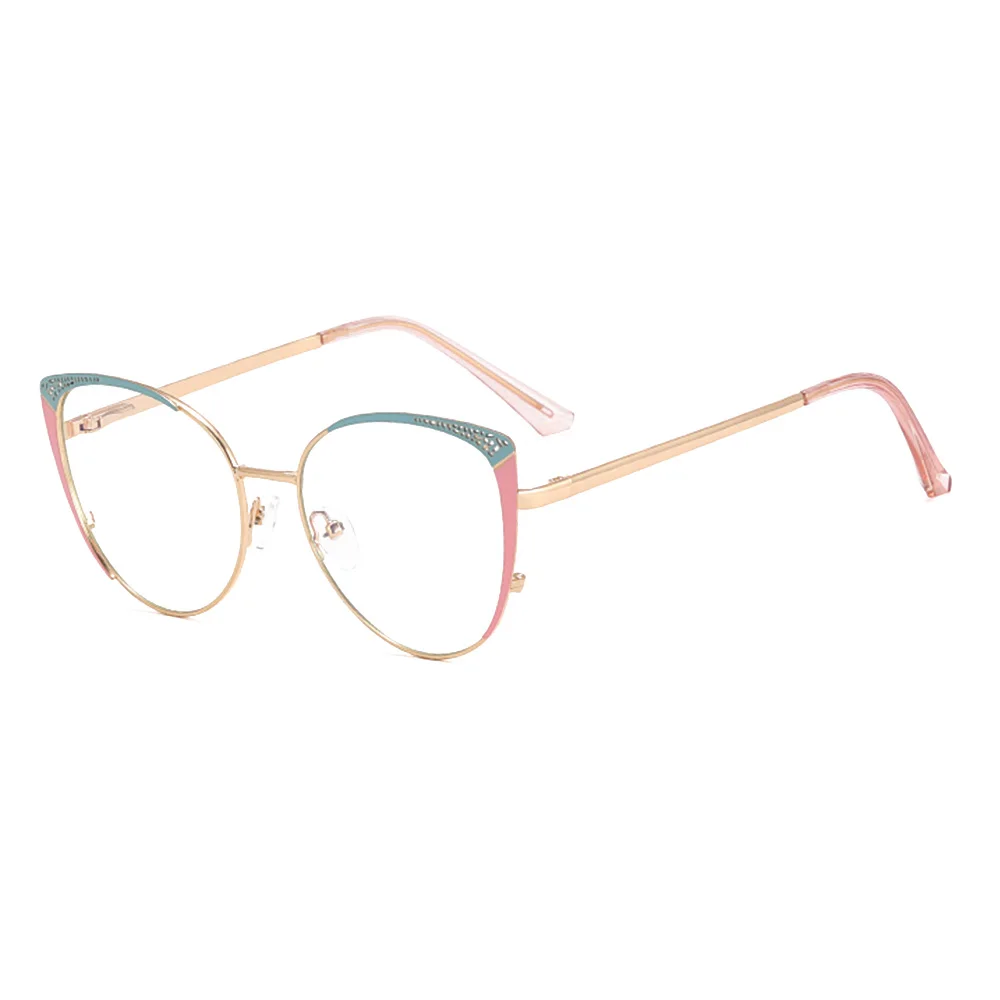 SPARLOO 2403 anti blue light metal cat eye ladies designer optical eye glass frames optical glasses for women
SPARLOO 2403 anti blue light metal cat eye ladies designer optical eye glass frames optical glasses for women