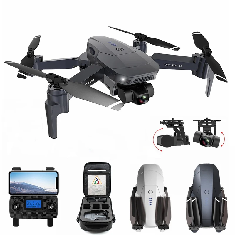GPS Drone with 5G Wifi 4K HD 2-Axis Gimbal Camera Supports TF Card Professional RC Quadcopter sg907 drone, Black
GPS Drone with 5G Wifi 4K HD 2-Axis Gimbal Camera Supports TF Card Professional RC Quadcopter sg907 drone, Black