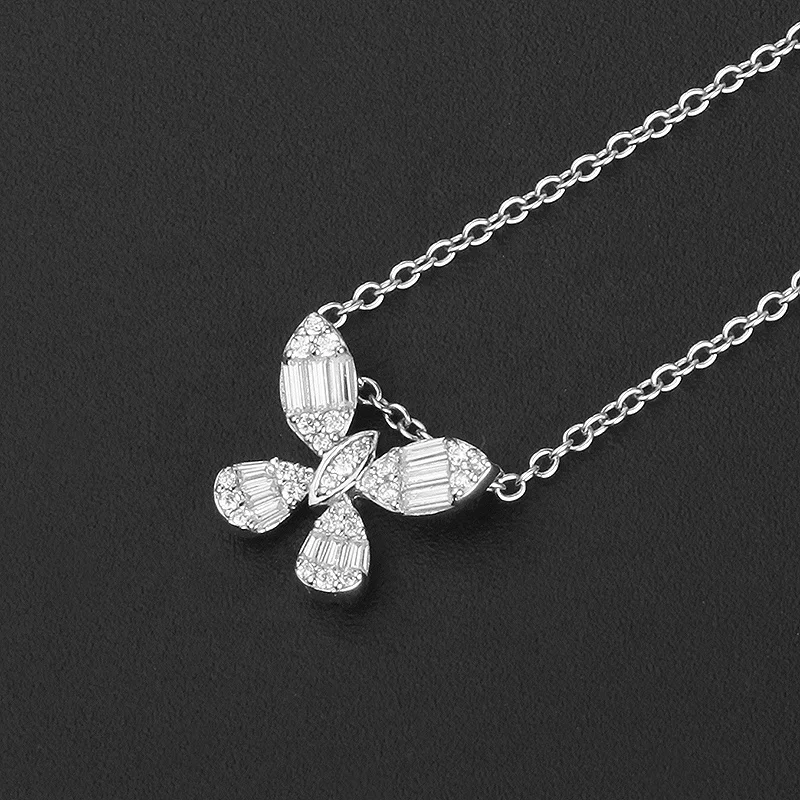 Jewelry Women Elegant Gold Silver Plating 925 Sterling Silver Zircon Butterfly Necklace
Jewelry Women Elegant Gold Silver Plating 925 Sterling Silver Zircon Butterfly Necklace