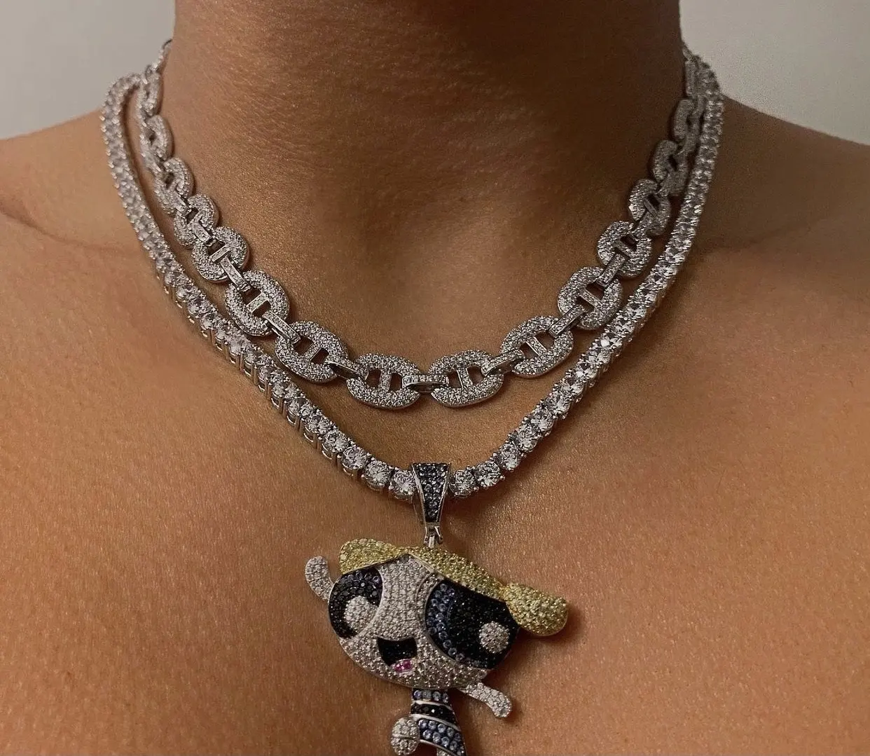 iced out silver plated bling jewelry choker 5A rectangle cz cuban necklace for women
iced out silver plated bling jewelry choker 5A rectangle cz cuban necklace for women
