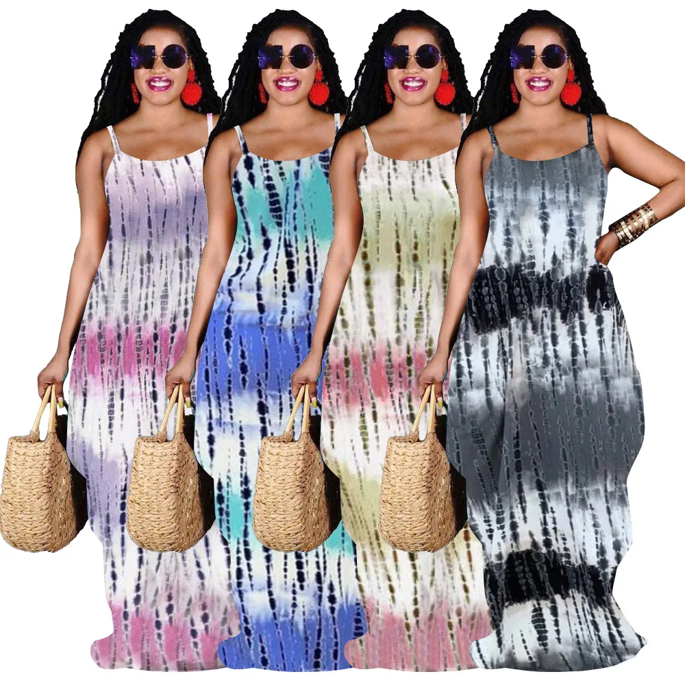 Street Fashion 2021 Women's Wholesale Gradient Positioning Printed Skirt Loose Sling Pocket Dress
Street Fashion 2021 Women's Wholesale Gradient Positioning Printed Skirt Loose Sling Pocket Dress