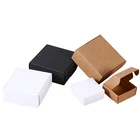 Gift Craft Paper Small Box Recycled Small Kraft Paper Gift Box Soap Packaging
