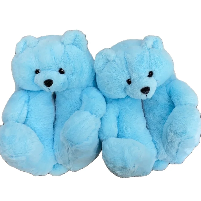 New designer cheap bear slippers fashion indoor women's shoes female household animal plush slippers, Customized color
New designer cheap bear slippers fashion indoor women's shoes female household animal plush slippers, Customized color