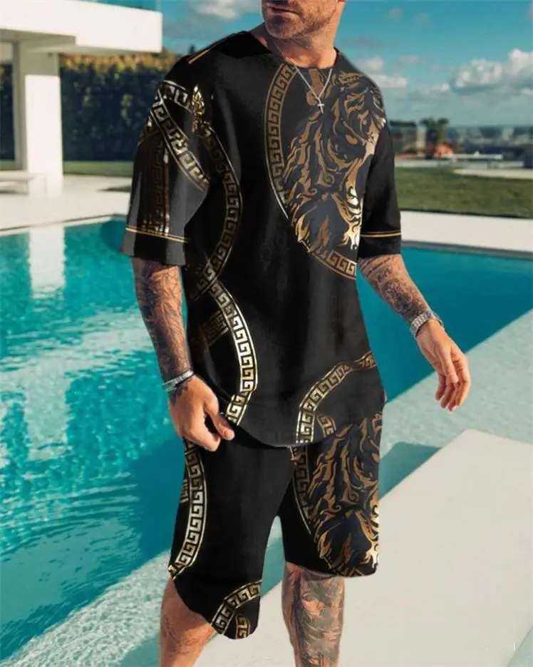 Custom Design Shorts Set Men Casual Tracksuit Men's Oversized Pattern Printed Tshirts And Streetwear For Male
Custom Design Shorts Set Men Casual Tracksuit Men's Oversized Pattern Printed Tshirts And Streetwear For Male