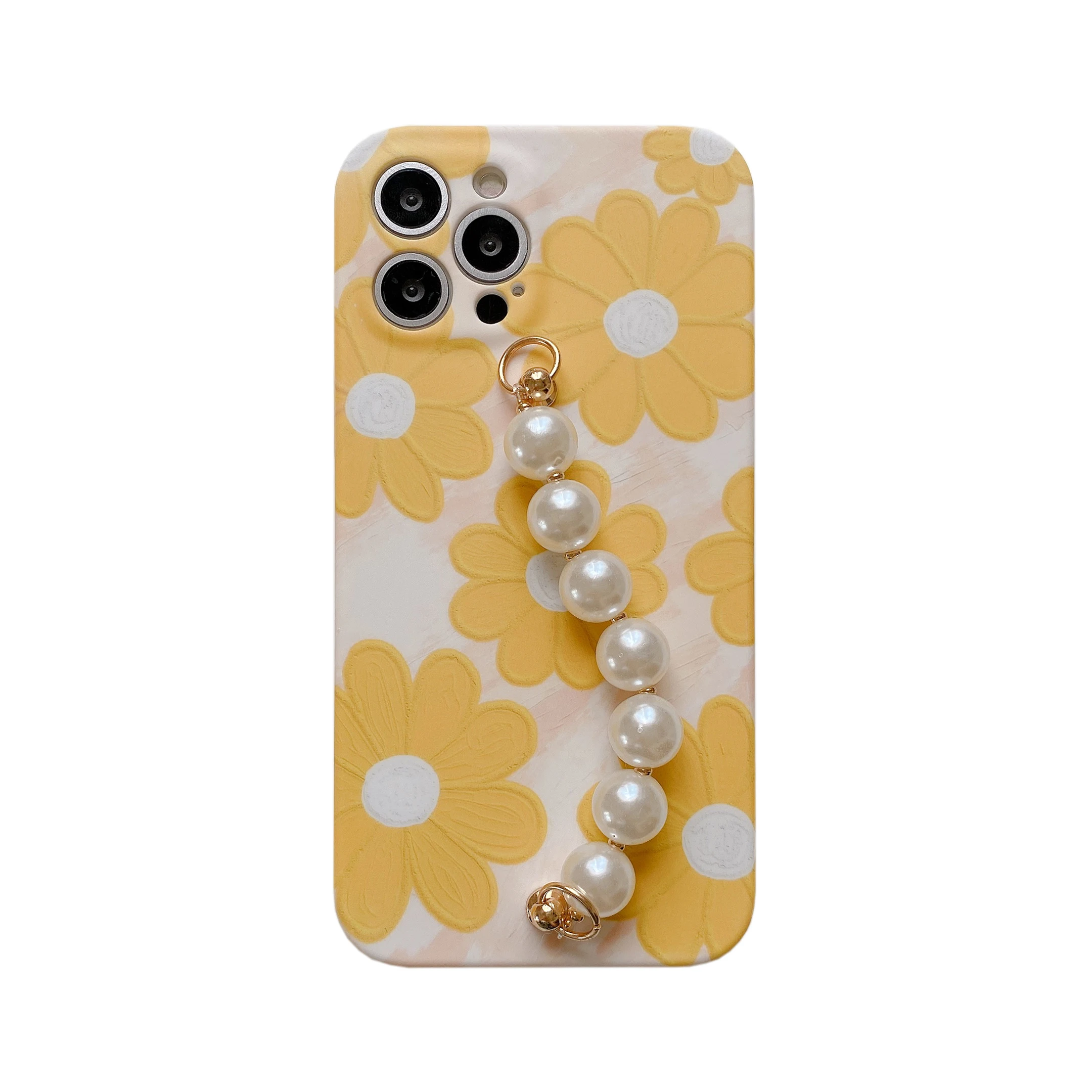 Yellow Flower Pearl Bracelet Phone Cases for iphone 12 Pro Max 11 pro max X XS XR 7 8 Plus SE2020 Chain Soft Cover
Yellow Flower Pearl Bracelet Phone Cases for iphone 12 Pro Max 11 pro max X XS XR 7 8 Plus SE2020 Chain Soft Cover