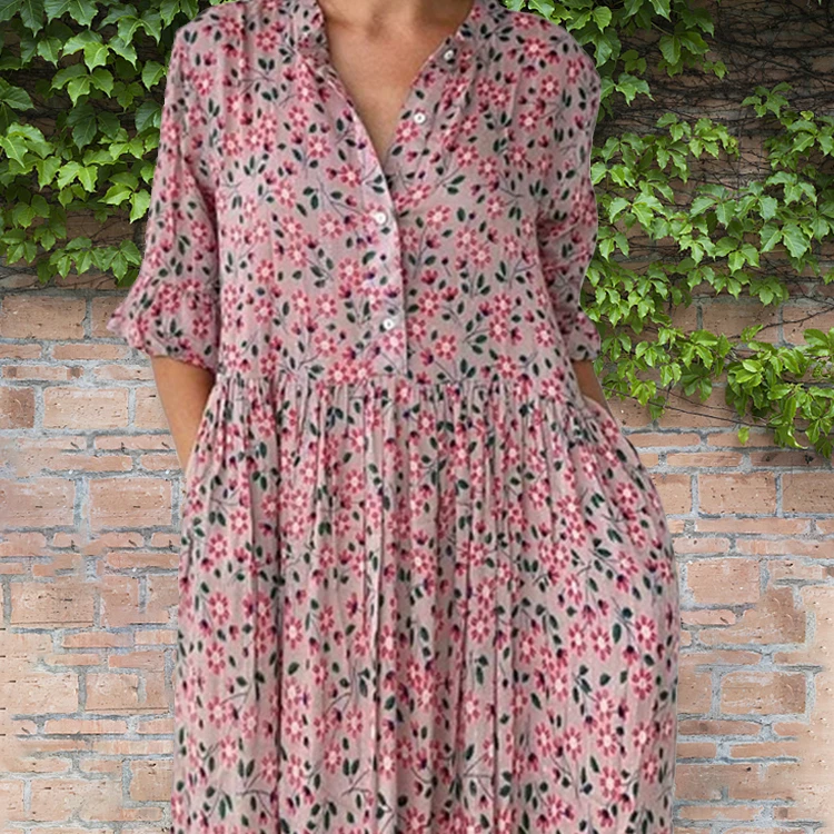2021 New Hot European And American Elwegant Ladies Printed Dress V-Neck Short Sleeve Small Floral Bohemian Long Skirt Cloth
2021 New Hot European And American Elwegant Ladies Printed Dress V-Neck Short Sleeve Small Floral Bohemian Long Skirt Cloth