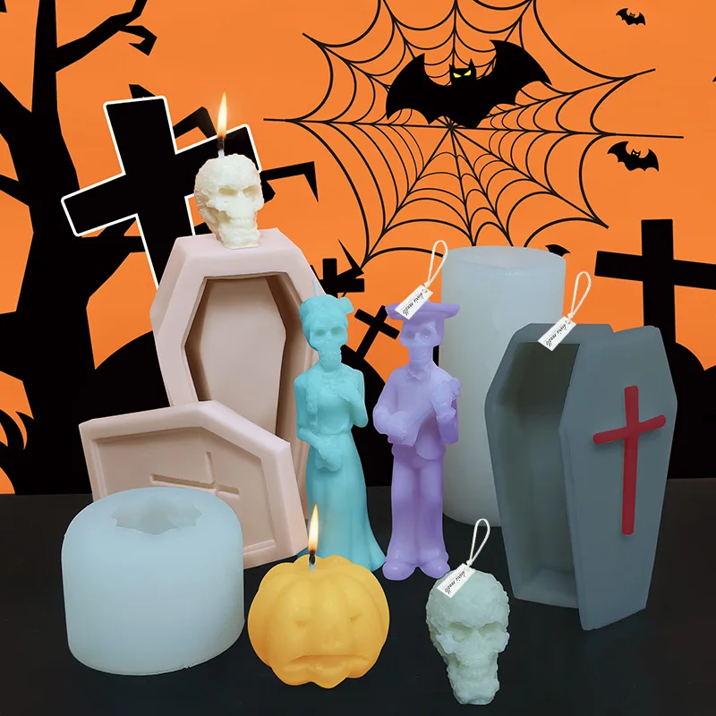 Halloween silicone mold creative ghost groom ghost bride candle mold DIY handmade soap plaster mold, White
Halloween silicone mold creative ghost groom ghost bride candle mold DIY handmade soap plaster mold, White