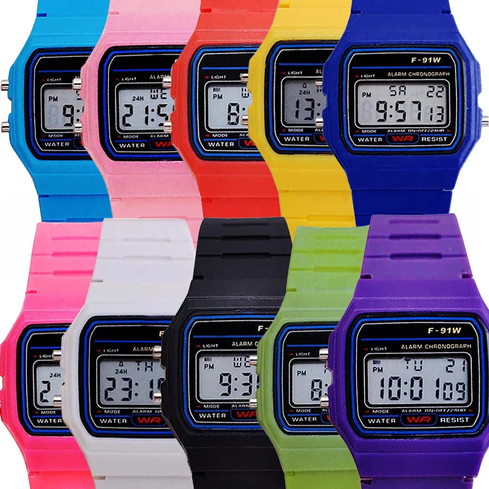 Ultra-thin luminous alarm clock LED watch F91 sports electronic watch multi-function square watch
Ultra-thin luminous alarm clock LED watch F91 sports electronic watch multi-function square watch