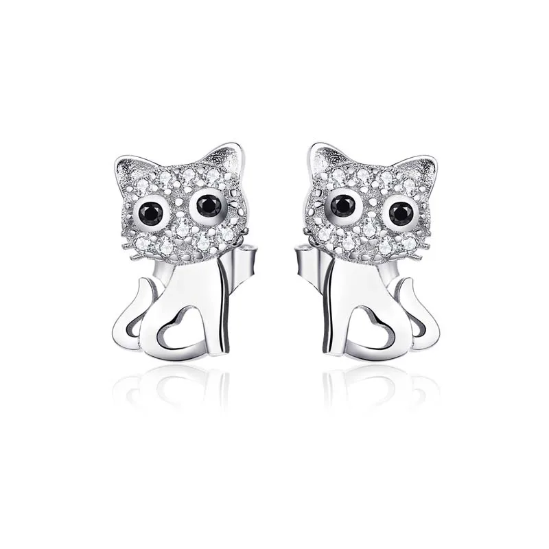 fashion cat earring ladies fine jewelry s925 sterling silver ear cuff stud earrings for girls
fashion cat earring ladies fine jewelry s925 sterling silver ear cuff stud earrings for girls