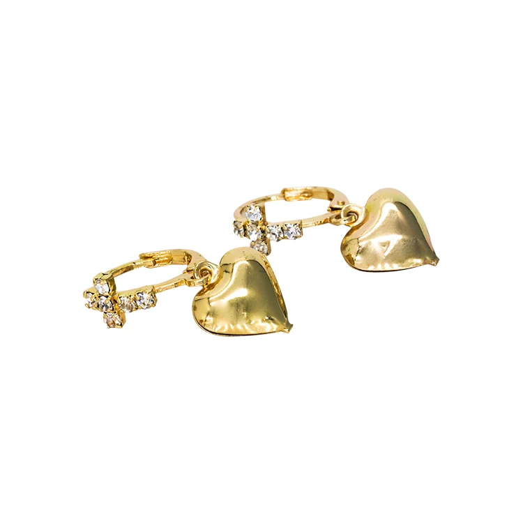 Top Quality Promotional Cute Heart Hoop Earring Jewelry 2020 Stylish Earings For Women, Gold
Top Quality Promotional Cute Heart Hoop Earring Jewelry 2020 Stylish Earings For Women, Gold