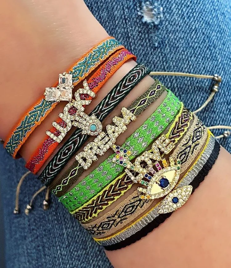 New unique design factory direct selling crystal rhinestones variety of eye palm letter design multicolor ladies bracelet, Multi-colors
New unique design factory direct selling crystal rhinestones variety of eye palm letter design multicolor ladies bracelet, Multi-colors