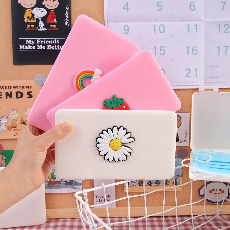 Masking Storage Box Cute Student Children's Masked Dust Box Portable Facemask Storage Case, As picture show
Masking Storage Box Cute Student Children's Masked Dust Box Portable Facemask Storage Case, As picture show