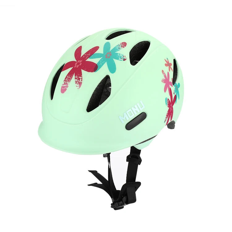 

MONU Children Cartoon Skating Cycling Racing Super Light With 360 Degree Protection Bike Helmet Kids, Mint green