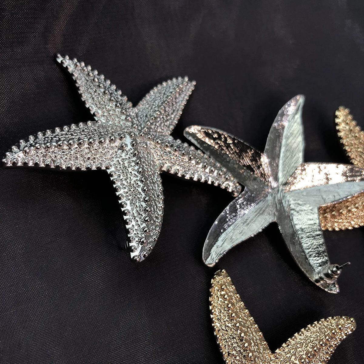 top selling starfish shaped drop earrings european style gold