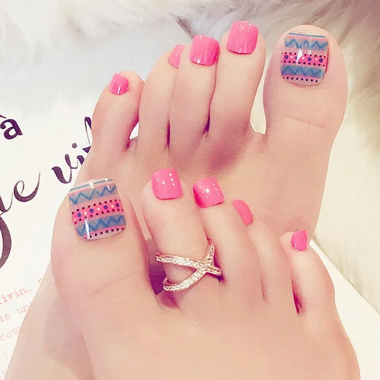 J43 artifical pre design toe false nails tips back glue fashion press on toe nail tips with Bohemia style, Picture
J43 artifical pre design toe false nails tips back glue fashion press on toe nail tips with Bohemia style, Picture