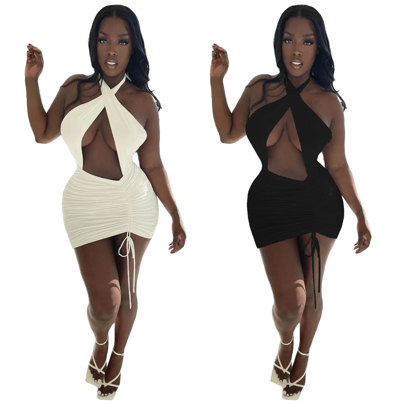 2021 New Arrivals Summer Women Clothing Sexy Solid Color Pleated Halter Neck Strap Backless Mini Club Dress
2021 New Arrivals Summer Women Clothing Sexy Solid Color Pleated Halter Neck Strap Backless Mini Club Dress