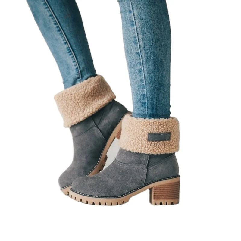 Thick heel plus size short boots women autumn and winter new female boots sneaker_manufacturer, Black
Thick heel plus size short boots women autumn and winter new female boots sneaker_manufacturer, Black