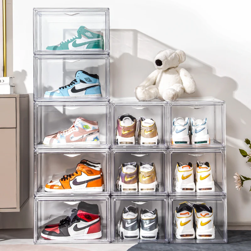 Acrylic Folding Side Opening Custom Storage Box Heavy Duty Clear Plastic Clear Sneakers Plastic Display Shoe Storage Box
Acrylic Folding Side Opening Custom Storage Box Heavy Duty Clear Plastic Clear Sneakers Plastic Display Shoe Storage Box