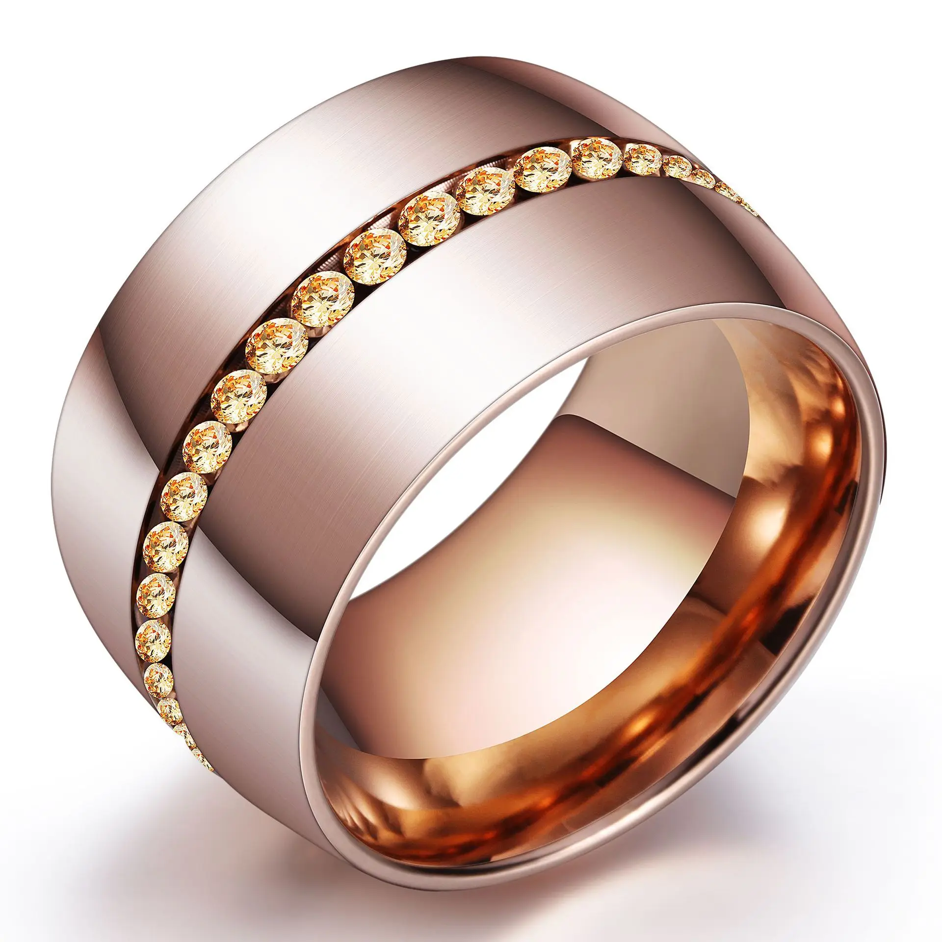 Fashion 316l Stainless Steel Ring Jewelry Rose Gold Moissanite Engagement Rings Diamond For Women
Fashion 316l Stainless Steel Ring Jewelry Rose Gold Moissanite Engagement Rings Diamond For Women