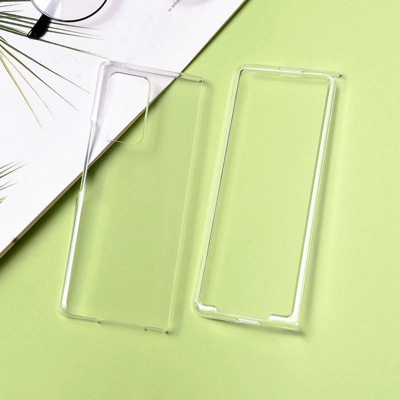 2020 New Phone Case Ultra-Thin Transparent Clear PC Hard Protective Case For Samsung Galaxy Z Fold 2 5G