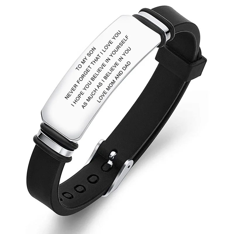 To My Daughter Family Wholesale Accessories Designer Adjustable Silicone Stainless Steel Bracelets
To My Daughter Family Wholesale Accessories Designer Adjustable Silicone Stainless Steel Bracelets