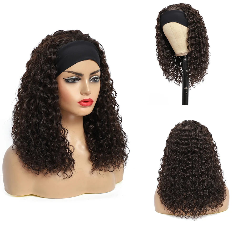 African american Natural color small afro short kinky curly bob style headband synthetic wigs for black women
African american Natural color small afro short kinky curly bob style headband synthetic wigs for black women