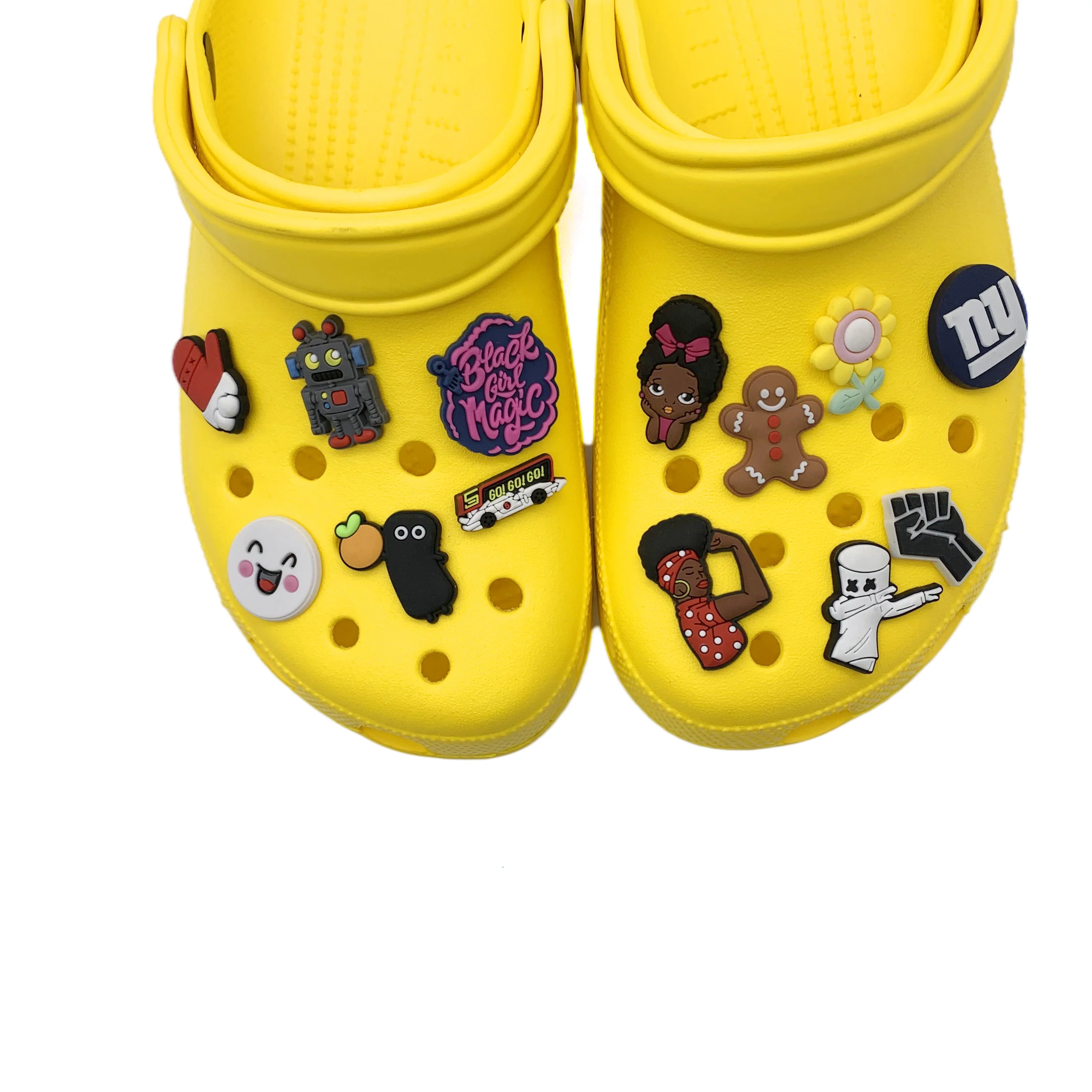 Special Design Shoe Decorations Pvc Daisy Flower Cartoon Letter Mix Random Custom Croc Charms, Customized color
Special Design Shoe Decorations Pvc Daisy Flower Cartoon Letter Mix Random Custom Croc Charms, Customized color