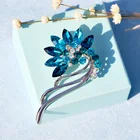 2020 New Fashion Design Charm Decoration Jewelry Luxury Flower Crystal Rhinestone Brooch Pin