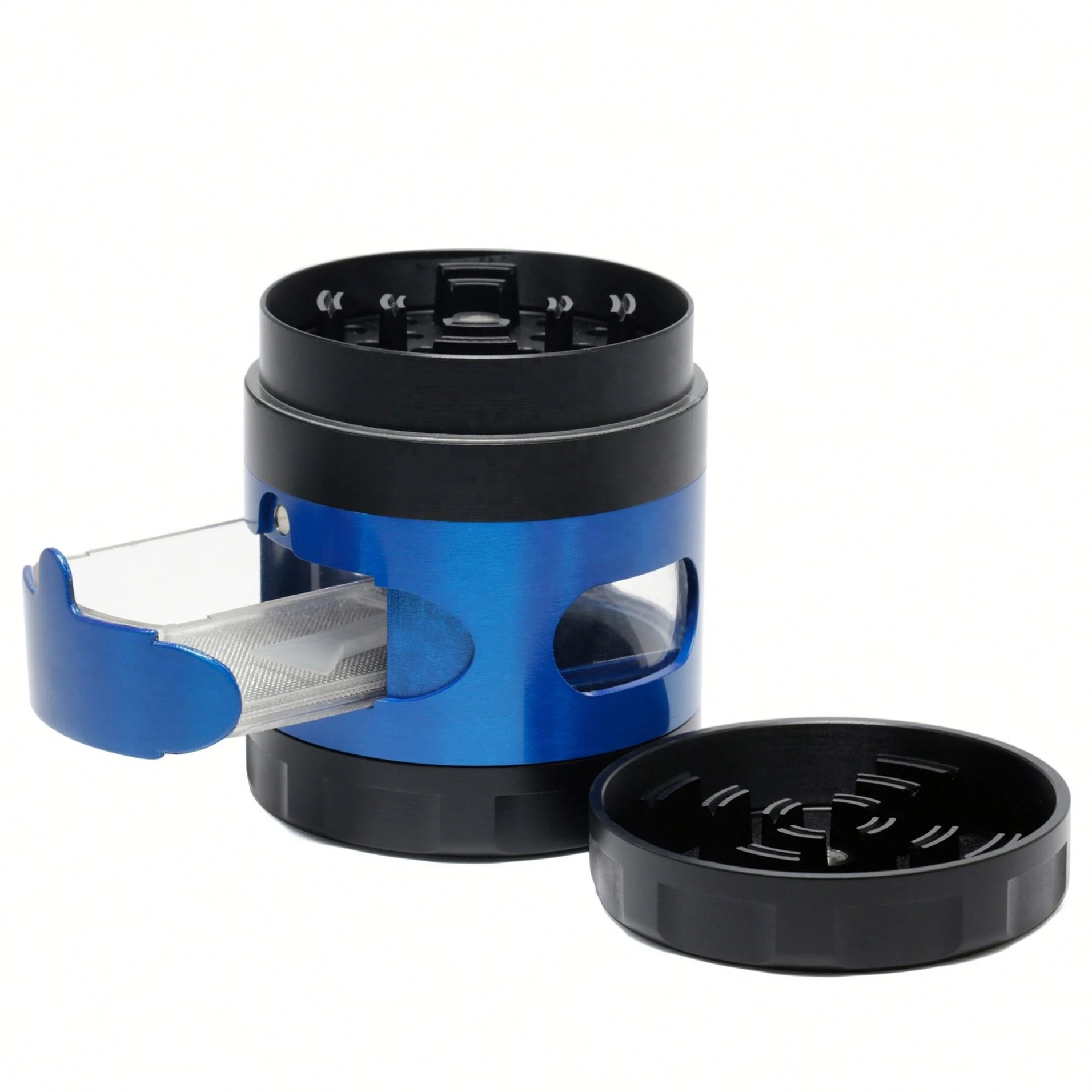 4-layer Zinc AlloyDiameter 60MM Cigarette Grinder Side-opening Window Drawer Type Color-blocking Cigarette Crusher, Picture
4-layer Zinc AlloyDiameter 60MM Cigarette Grinder Side-opening Window Drawer Type Color-blocking Cigarette Crusher, Picture