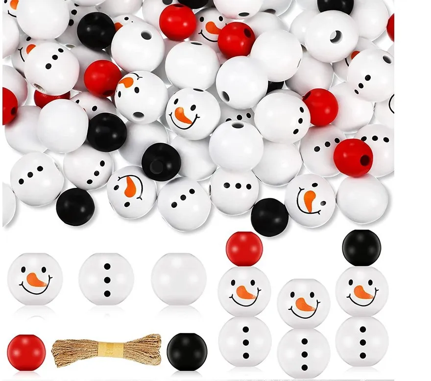 hobbyworker Snowman Wooden beads and twine DIY holiday decoration pendant set, Colors
hobbyworker Snowman Wooden beads and twine DIY holiday decoration pendant set, Colors