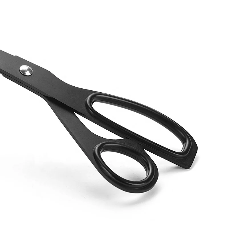 Simple Design Stainless Steel Scissors, Black Non Stick-Plated Scissors