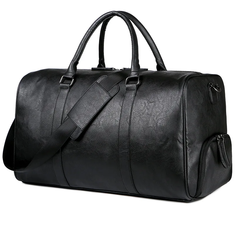 High Quality Leather Mens Duffel Gym Sports Travel Weekend Duffle Bags With shoe position
High Quality Leather Mens Duffel Gym Sports Travel Weekend Duffle Bags With shoe position