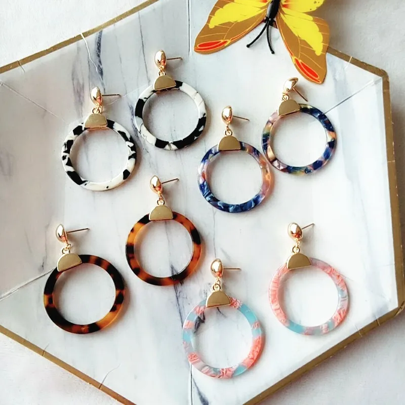 Wholesale Factory Price Fashion Acrylic Hollow Round Earrings Marble Leopard Stipe Acrylic Round Drop Earrings, Picture
Wholesale Factory Price Fashion Acrylic Hollow Round Earrings Marble Leopard Stipe Acrylic Round Drop Earrings, Picture