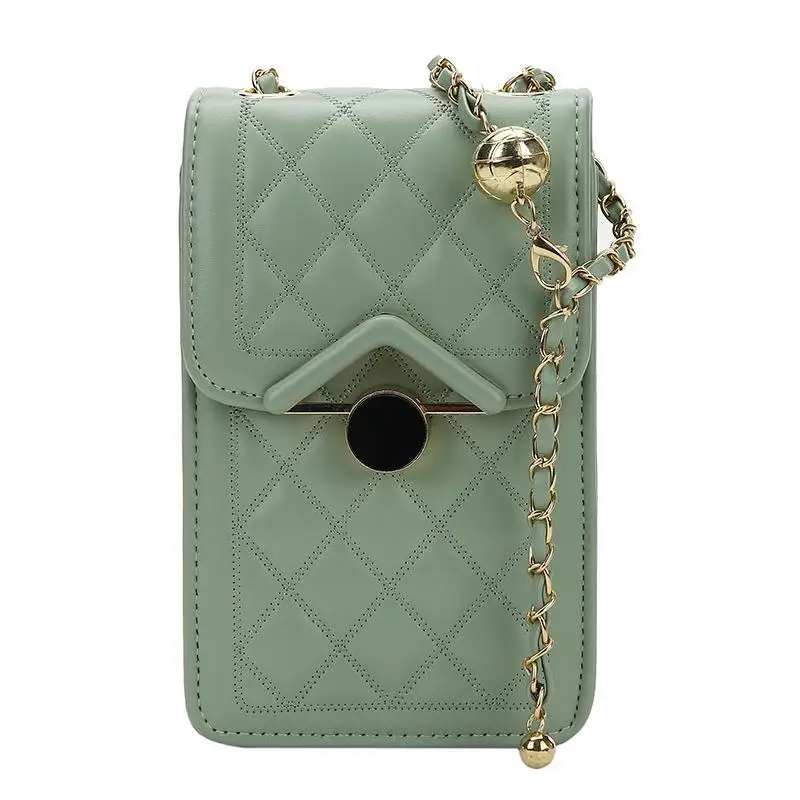 Small fragrance exquisite chain mobile phone bag 2021 new fashion simple one Shoulder Messenger Bag
Small fragrance exquisite chain mobile phone bag 2021 new fashion simple one Shoulder Messenger Bag