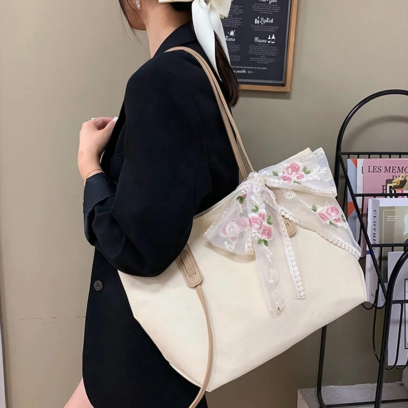 Student handbag Japanese canvas bag niche beach bag ins canvas bag women handbags, White
Student handbag Japanese canvas bag niche beach bag ins canvas bag women handbags, White