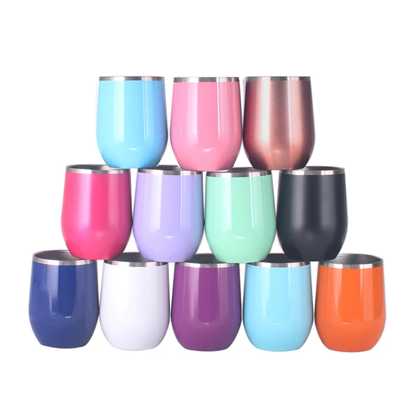 Custom Logo 12oz Double Wall Stainless Steel Vacuum Insulated Wine Tumbler for Outdoor, White pink blue or customized colors
Custom Logo 12oz Double Wall Stainless Steel Vacuum Insulated Wine Tumbler for Outdoor, White pink blue or customized colors