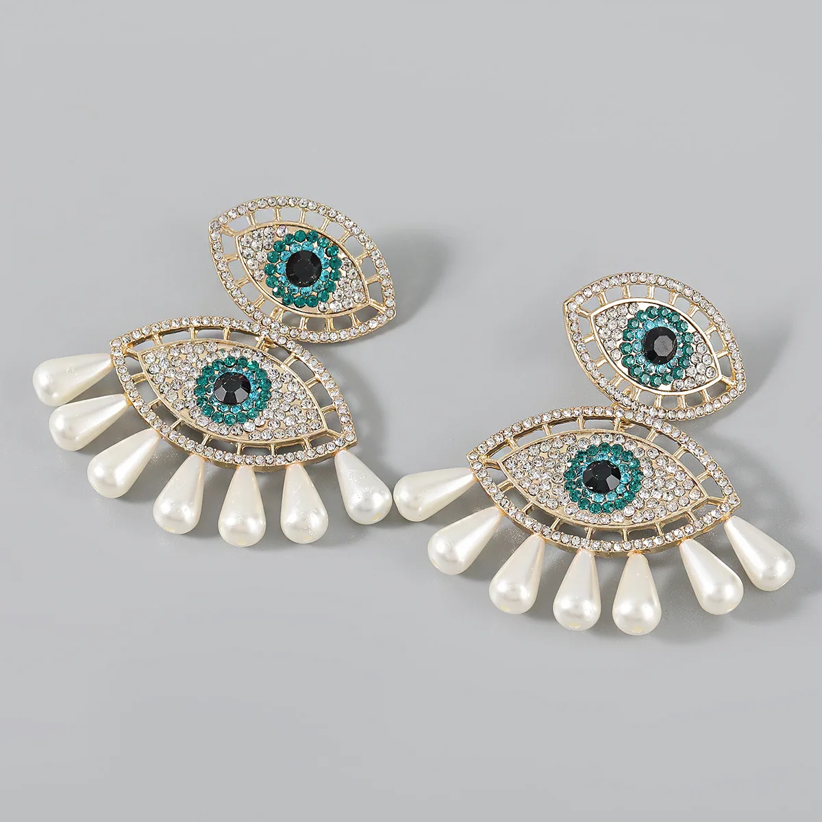 2021 Luxury Style Vintage Design Pearl Crystal Evil Eye Drop Earrings For Women Jewelry, 1 colors
2021 Luxury Style Vintage Design Pearl Crystal Evil Eye Drop Earrings For Women Jewelry, 1 colors