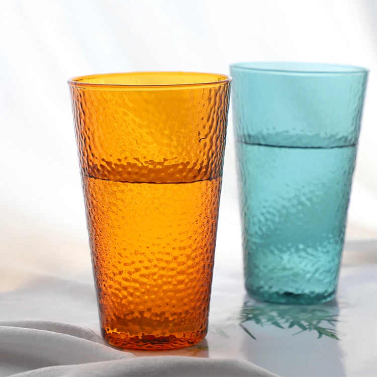 

Supplier stock large capacity transparent color environment-friendly borosilicate striped glass, Customized color