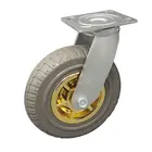 Jack Caster All Size Caster Wheel Black Rubber Castor