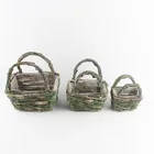 Pot Plant Pot Nordic Nordic Style Succulent Flowerpot Round Ball Rattan Small Pot Plant Flower Pot Wholesale