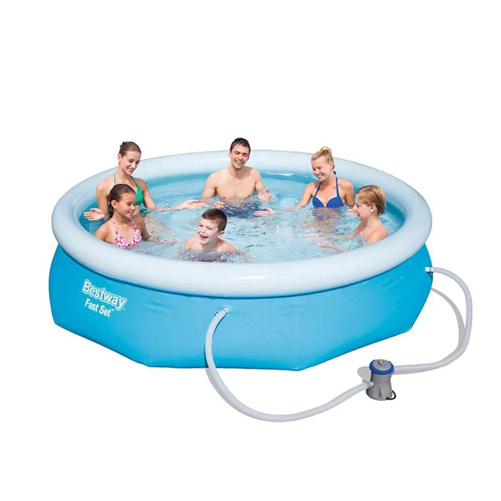 Bestway 57270 10FT x 30IN Fast Set Round Inflatable Water Pool with 330gal Filter Pump, As photo
Bestway 57270 10FT x 30IN Fast Set Round Inflatable Water Pool with 330gal Filter Pump, As photo