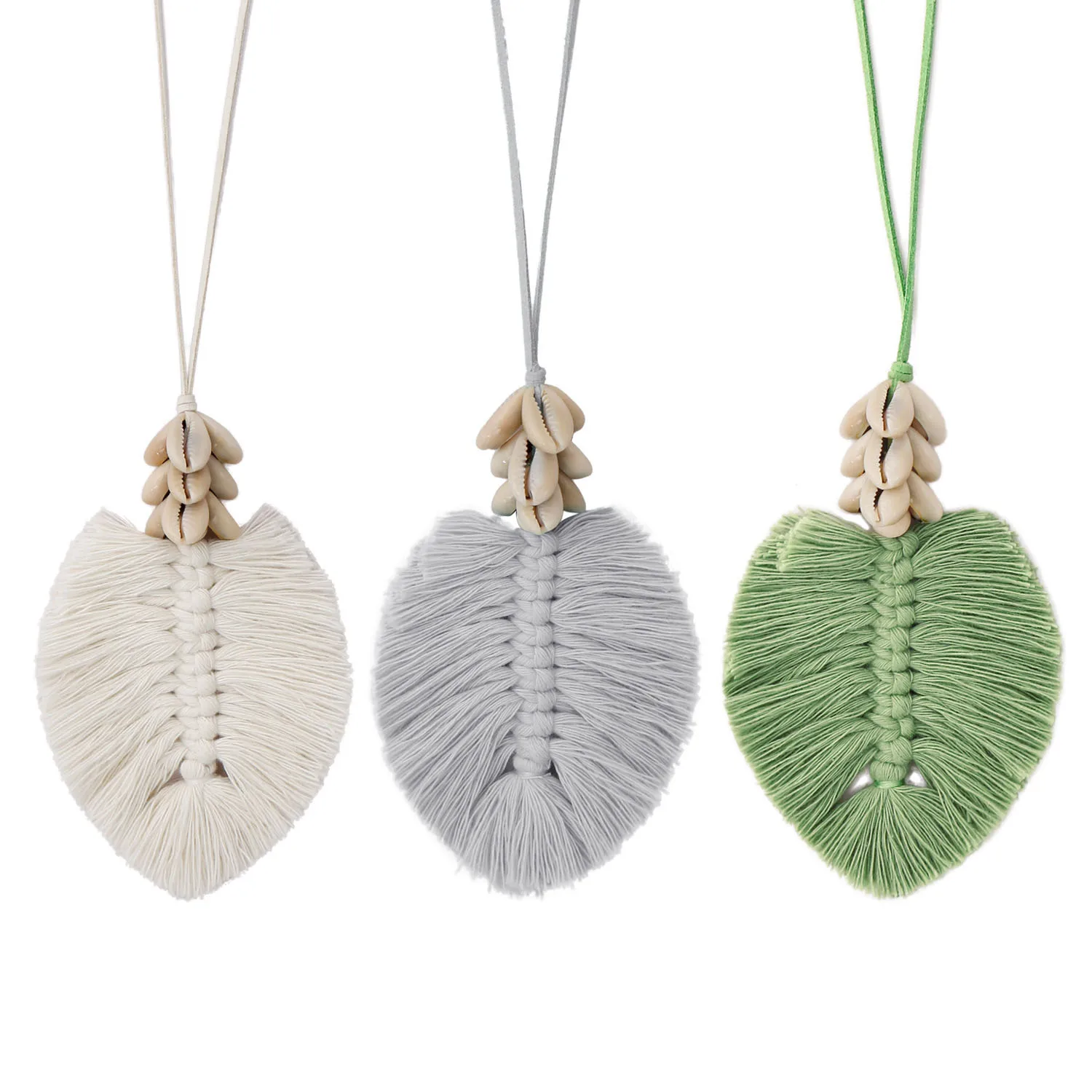 New Bohemian Handmade Woven Long Tassel Leaf Necklace Ocean Style Leaves Leaf Pendant Necklace For Women Gifts
New Bohemian Handmade Woven Long Tassel Leaf Necklace Ocean Style Leaves Leaf Pendant Necklace For Women Gifts