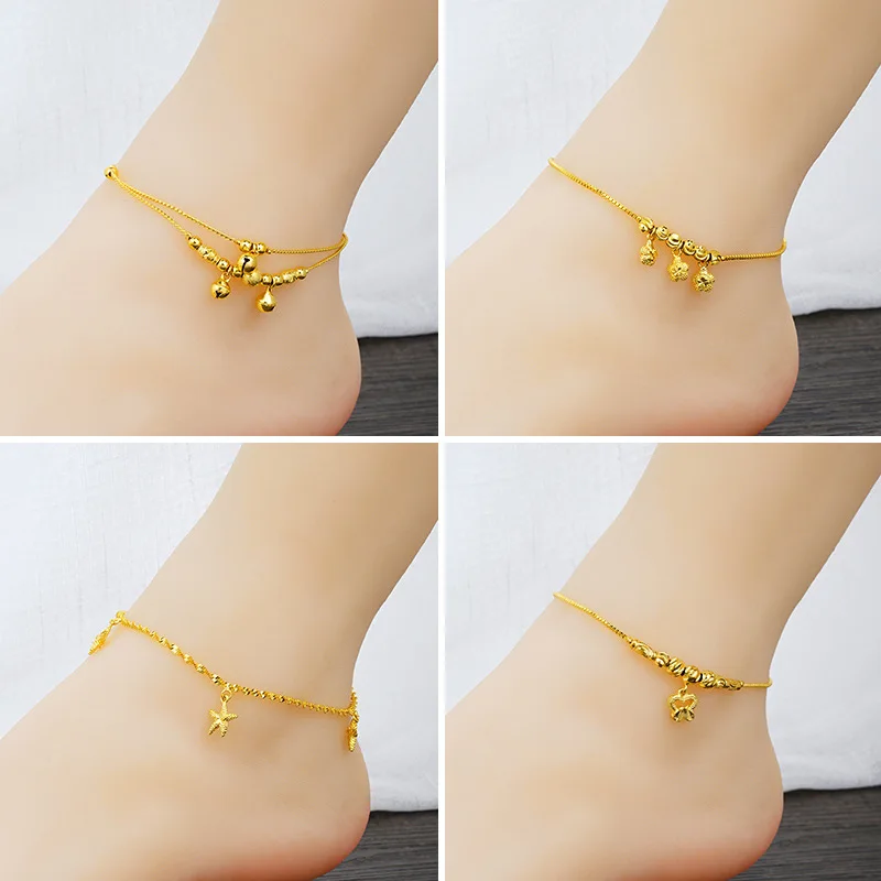 18k gold ankle bracelet