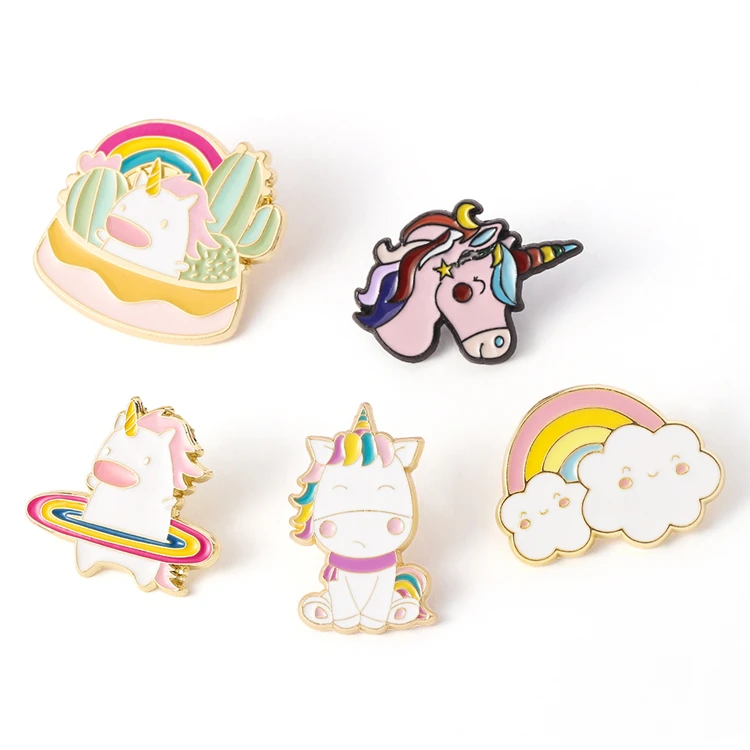 Kawaii Pink Unicorn Brooch Cute Rainbow Cloud Enamel Brooch Pin jewelry Gifts For Kids Coat Accessories
Kawaii Pink Unicorn Brooch Cute Rainbow Cloud Enamel Brooch Pin jewelry Gifts For Kids Coat Accessories