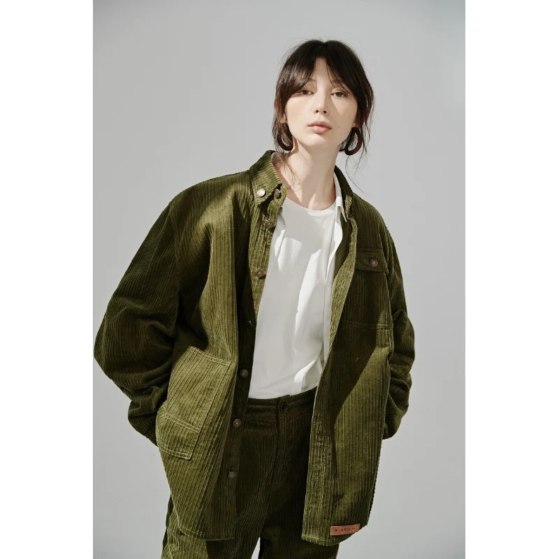Vintage green corduroy jacket autumn winter wears for women motorcycle jacket women tweed jacket, Coffee /green
Vintage green corduroy jacket autumn winter wears for women motorcycle jacket women tweed jacket, Coffee /green