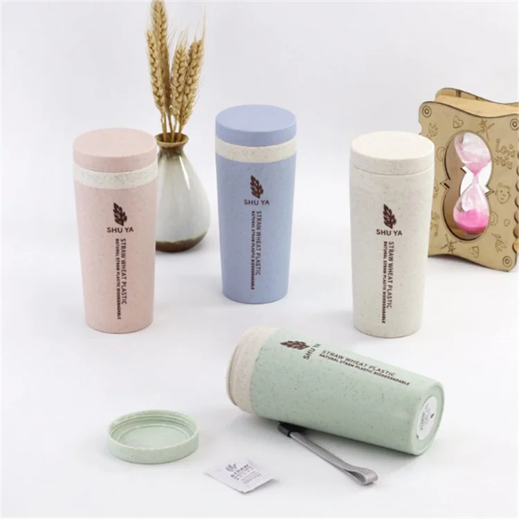 Students Plastic Cup Wheat Portable Straw Double Layer Wheat Eco Friendly Fiber Coffee Travel Mug, Pink/green/beige/blue
Students Plastic Cup Wheat Portable Straw Double Layer Wheat Eco Friendly Fiber Coffee Travel Mug, Pink/green/beige/blue