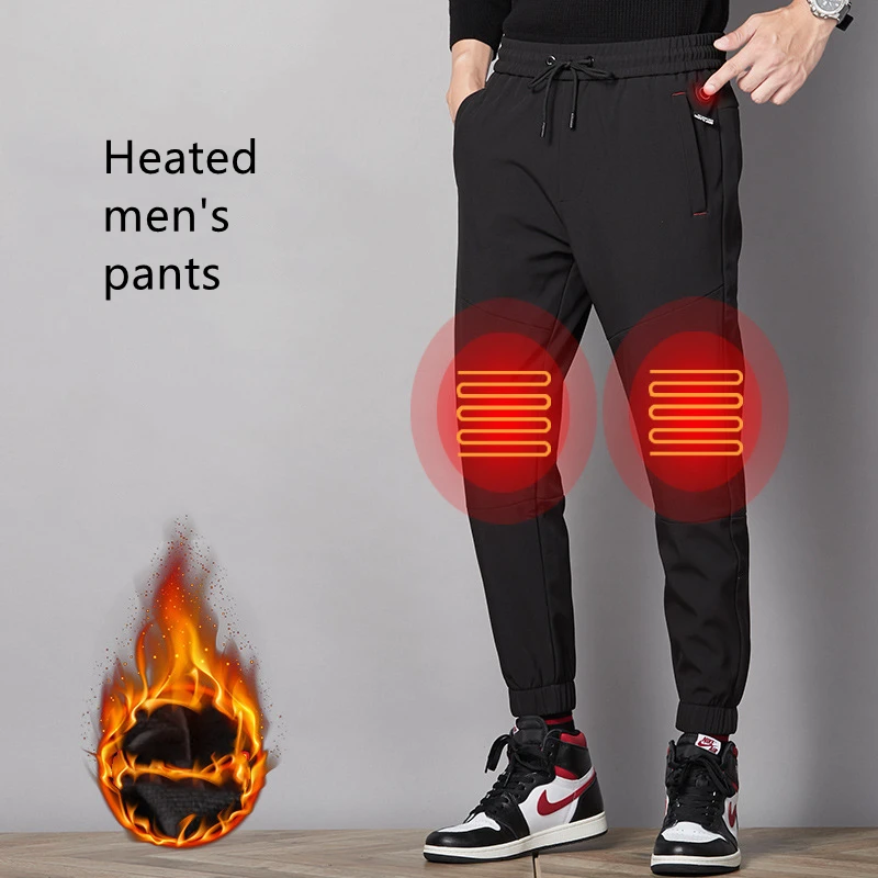 USB Smart Charging Heating Pants Men's Heating Autumn And Winter Plus Velvet Thickening Knee Pads Warm Casual Pants, Black
USB Smart Charging Heating Pants Men's Heating Autumn And Winter Plus Velvet Thickening Knee Pads Warm Casual Pants, Black