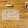 New Design Embroidery Guipure Lace Place mat for Table Decoration